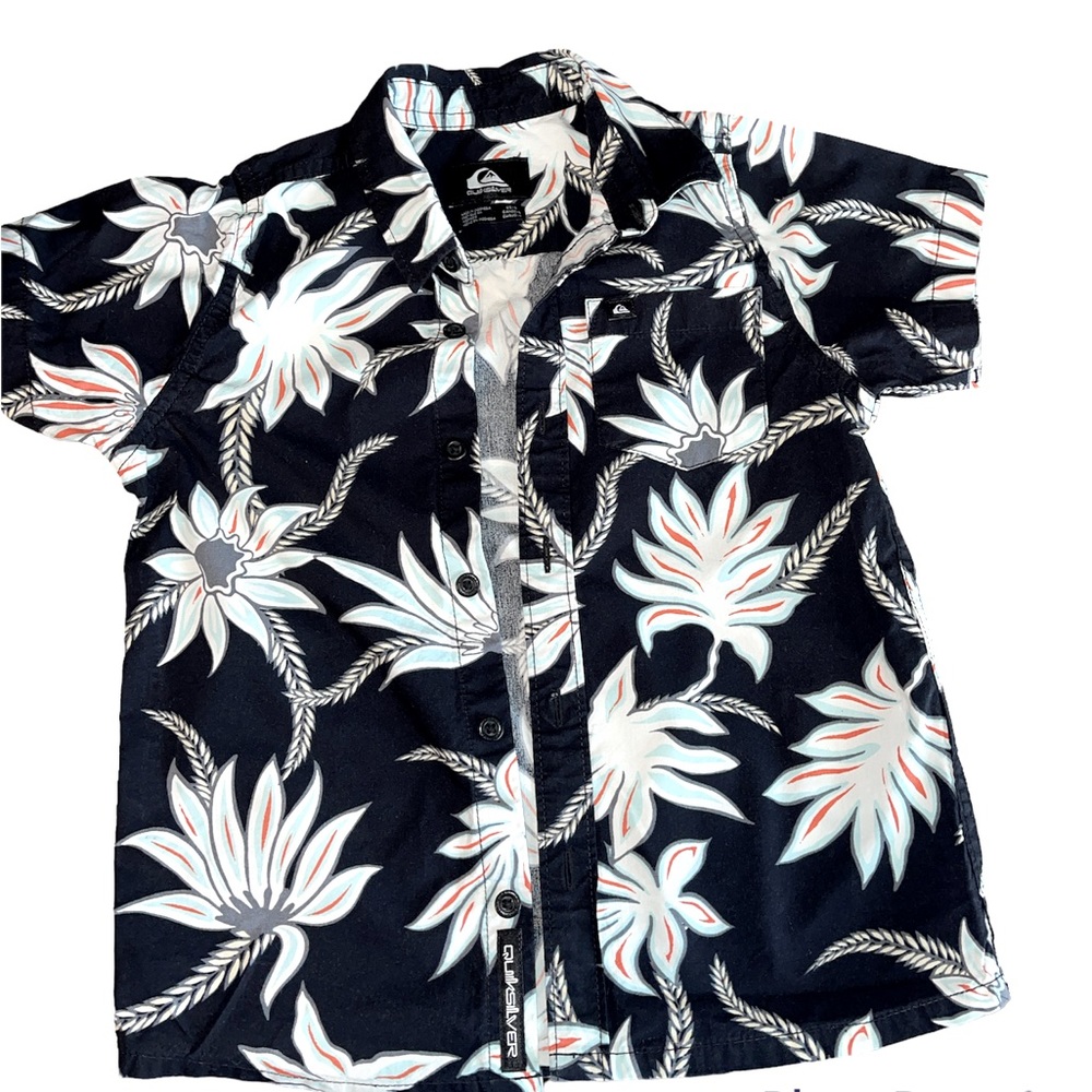 Little Boys Quicksilver Floral Button down